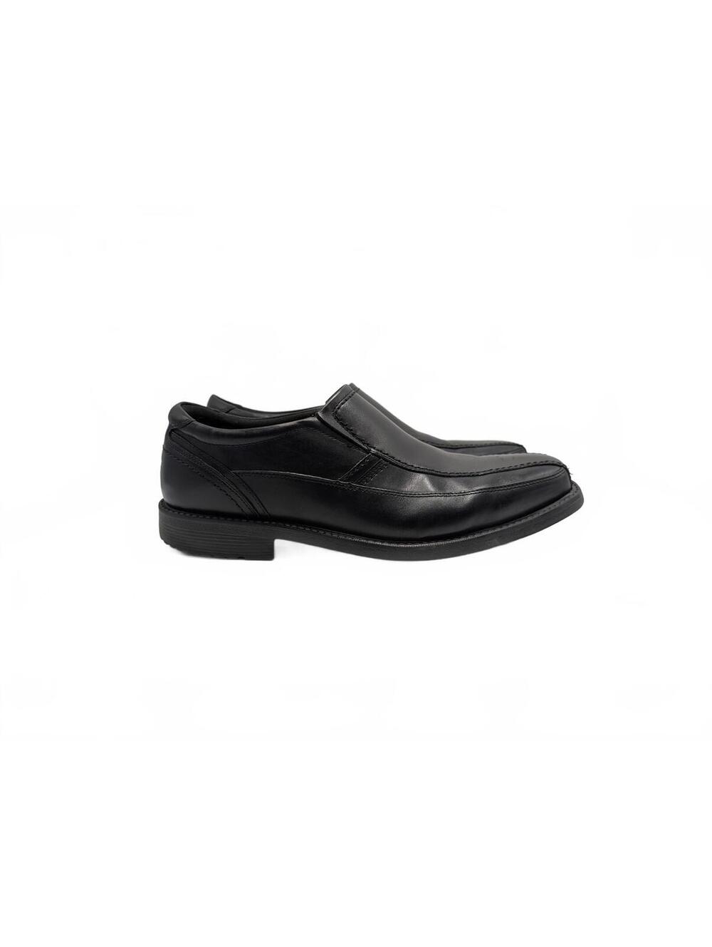 NWOT Rockport‎ Men's Black Leather Slip-On Shoes Size 12